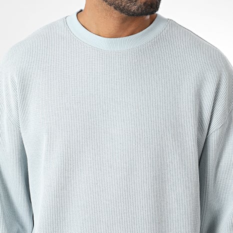 Hugo Blue - Sweat Crewneck Waffle Nuwolo 50534454 Bleu Clair