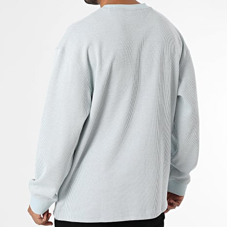 Hugo Blue - Sweat Crewneck Waffle Nuwolo 50534454 Bleu Clair