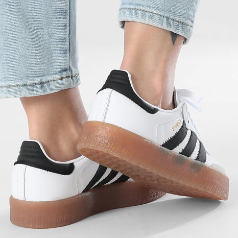 Adidas Originals - Sambae Damessneakers JI1349 Footwear White Core Black Gold Metallic