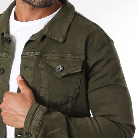 LBO - Chaqueta Vaquera Slim 3871 Verde Oliva