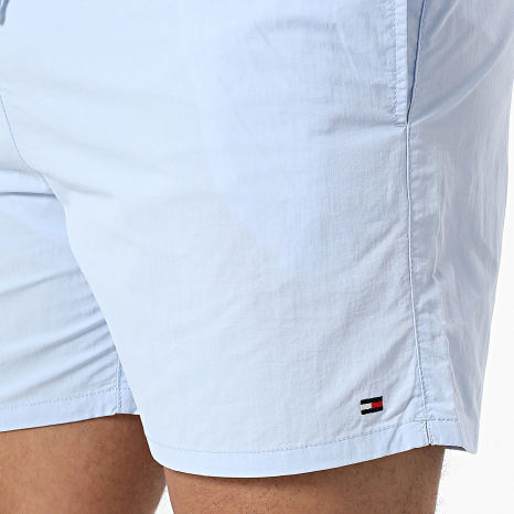 Tommy Hilfiger - Short De Bain Medium Drawstring 3477 Bleu Clair Tommy Hilfiger - Short De Bain Medium Drawstring 3477 Bleu Clair