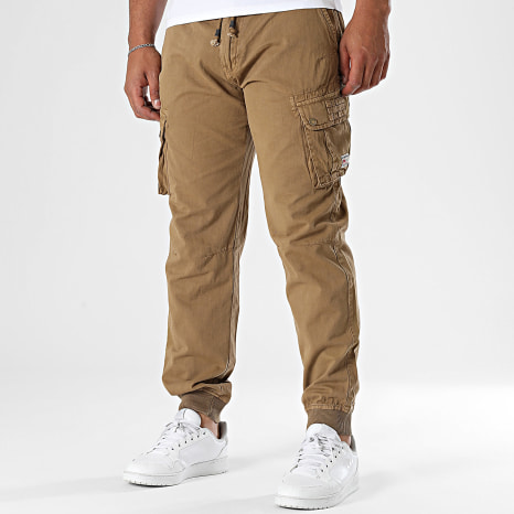 Geographical Norway - Pantalón Jogger Cargo 256 Camello