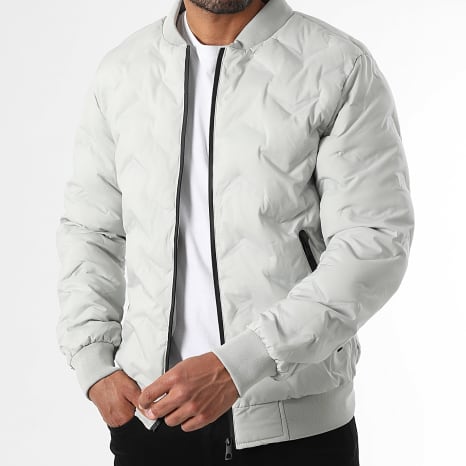 Kymaxx - Giacca bomber grigio chiaro