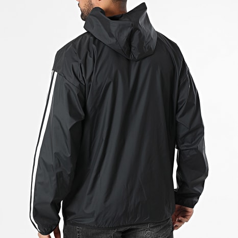 Adidas Sportswear - 3 Stripes Zip Hooded Jacket JE6325 Black - Ryses