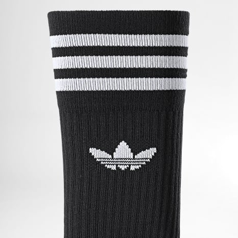 Adidas Originals - Lot De 10 Paires De Chaussettes 3 Stripes Crew JY0231 Blanc Noir