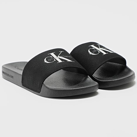 Calvin Klein - Claquettes Slide Monologo 1367 Black