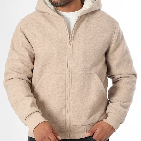 Classic Series - Veste A Capuche Sherpa Texturée 1821 Beige