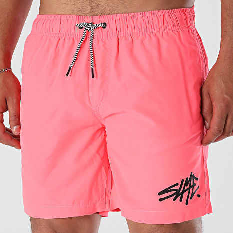Sale Môme Paris - Short De Bain SLME Rose Fluo Noir