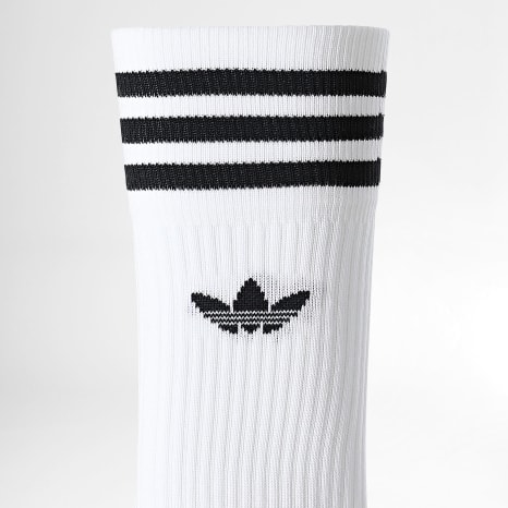 Adidas Originals - 6 paar 3 Stripes Crew Sokken JV7410 Wit