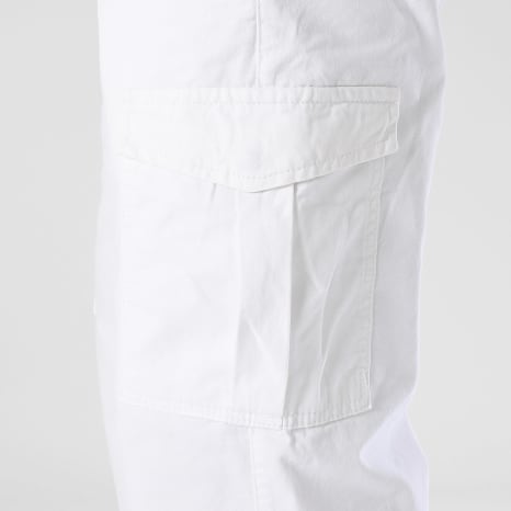LBO - Pantalon Cargo Relaxed Chevilles Resserrées 3849 Blanc LBO - Pantalon Cargo Relaxed Chevilles Resserrées 3849 Blanc