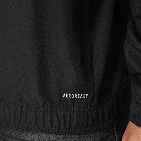 Adidas Sportswear - Veste Zippée A Bandes SQ25 JE2761 Noir