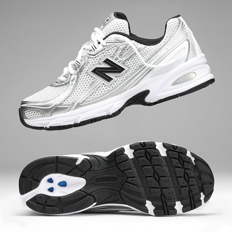New Balance - Baskets 740 White Silver Metallic Black