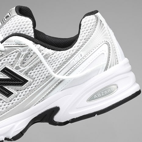 New Balance - Baskets 740 White Silver Metallic Black