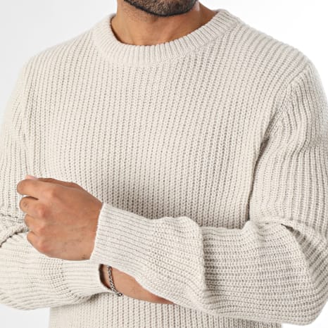 LBO - 2008 Light Grey Knitted Crew Neck Sweater