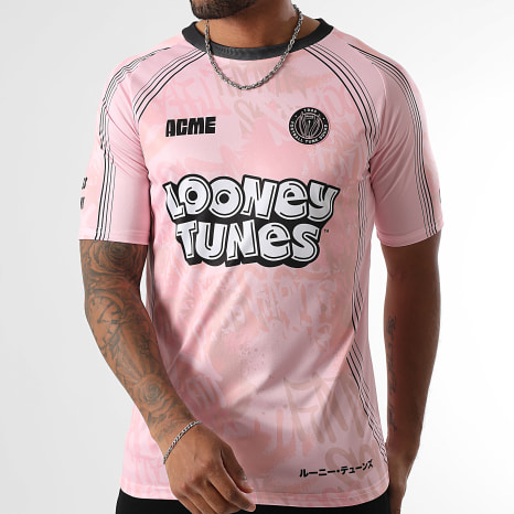 Looney Tunes - Maillot Collector Jersey Flames Bugs Bunny Rosa