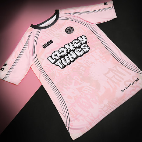Looney Tunes - Maillot Collector Jersey Flames Bugs Bunny Rosa
