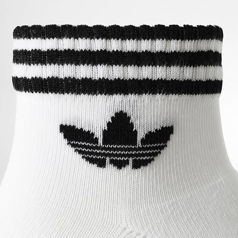 Adidas Originals - Lot De 3 Paires De Chaussettes 3 Stripes JV7435 Blanc