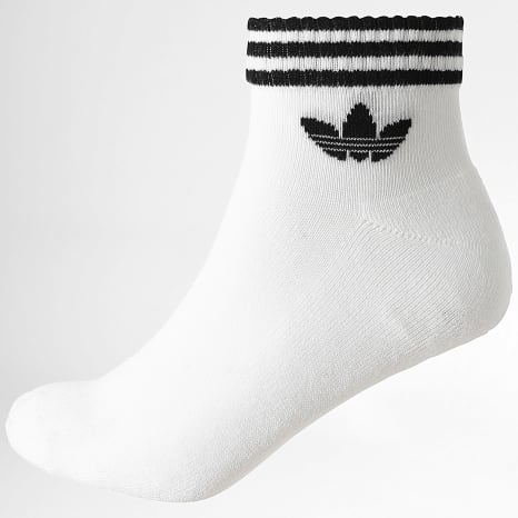 Adidas Originals - Lot De 3 Paires De Chaussettes 3 Stripes JV7435 Blanc
