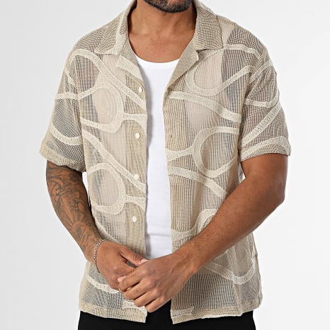 Uniplay - Chemise Manches Courtes 853 Beige