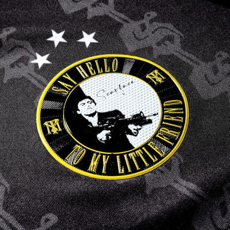 Scarface - Maillot Jersey World Is Yours Noir Doré