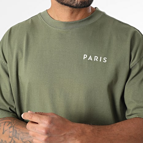 Classic Series - Tee Shirt Oversize Paris 013 Vert Kaki