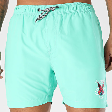 Sale Môme Paris - Short De Bain Geomedrips Lapin Vert Pastel
