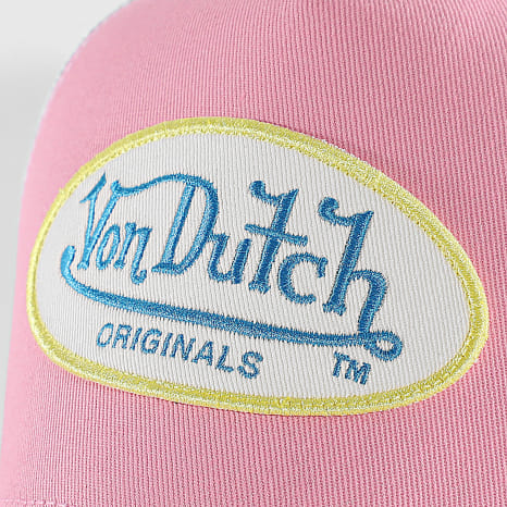 Von Dutch - Casquette Trucker Origi Rose Blanc