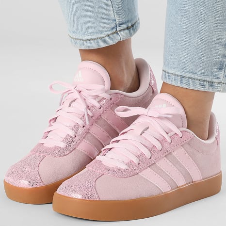 Adidas Sportswear - Women's Sneakers VL Court 3 K JS3484 Clear Pink Gum 10