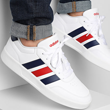 Adidas Sportswear - Baskets Heritage 3 Stripes White Navy Red