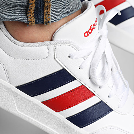 Adidas Sportswear - Baskets Heritage 3 Stripes White Navy Red