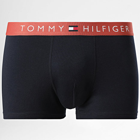 Tommy Hilfiger - Lot De 3 Boxers 3181 Bleu Marine Orange Bleu Clair