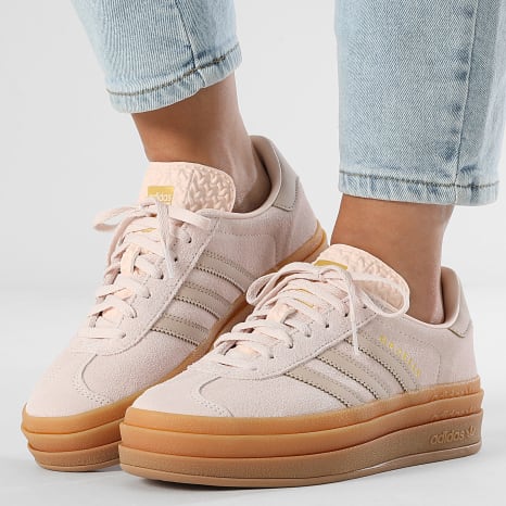 Adidas Originals - Zapatillas Mujer Gazelle Bold J JQ1296 Wonder Quartz Wonder Taupe Gum 1