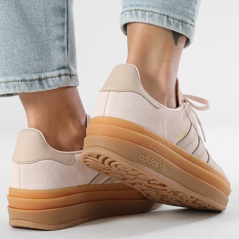 Adidas Originals - Zapatillas Mujer Gazelle Bold J JQ1296 Wonder Quartz Wonder Taupe Gum 1