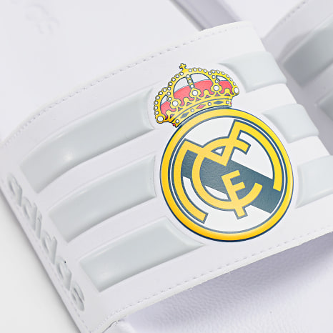 Adidas Sportswear - Claquettes Adilette Shower Real Madrid JS4863 Blanc Gris