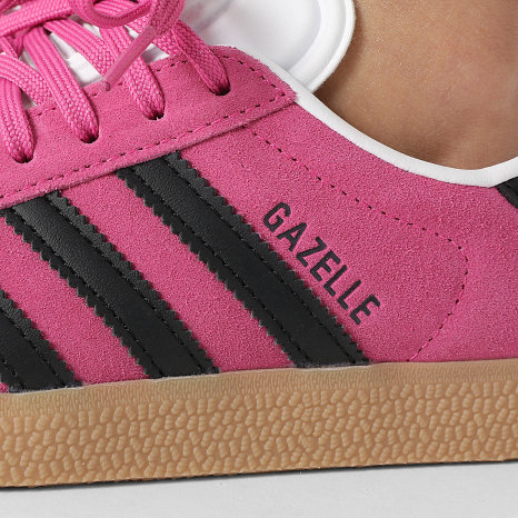Adidas Originals - Gazelle Vrouwen Sneakers JS1382 Semi Lucid Fuchsia Core Black Footwear White
