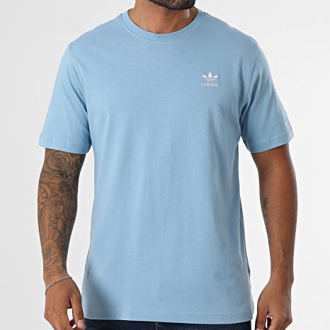 Adidas Originals - Tee Shirt Oversize Trefoil Essential JV5939 Bleu Clair