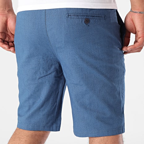 Classic Series - 463 Pantalones cortos chinos de lino azul real