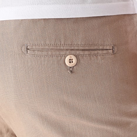 Classic Series - Pantalones cortos de lino 463 Beige
