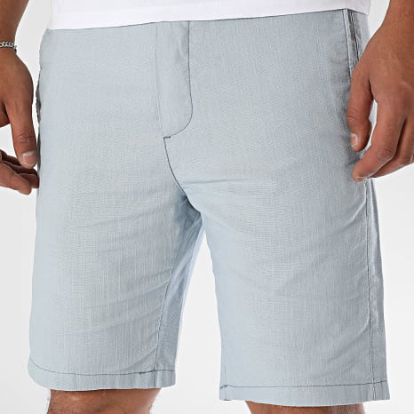 Classic Series - 463 Pantalones cortos chinos de lino azul claro
