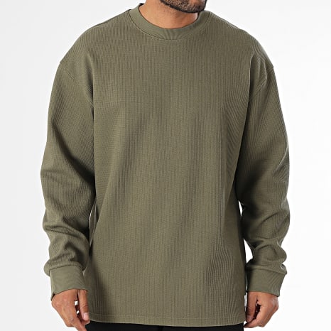 Hugo Blue - Sweat Crewneck Waffle Nuwolo 50534454 Vert Kaki