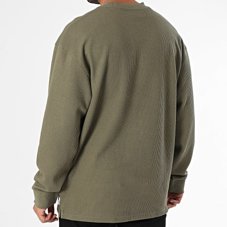 Hugo Blue - Sweat Crewneck Waffle Nuwolo 50534454 Vert Kaki