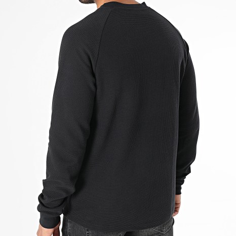 Adidas Originals - Camiseta de manga larga Waffle Essentials JW1050 Negro