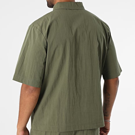 MTX - Ensemble Polo Manches Courtes Col Zippé Et Short 041 Vert Kaki