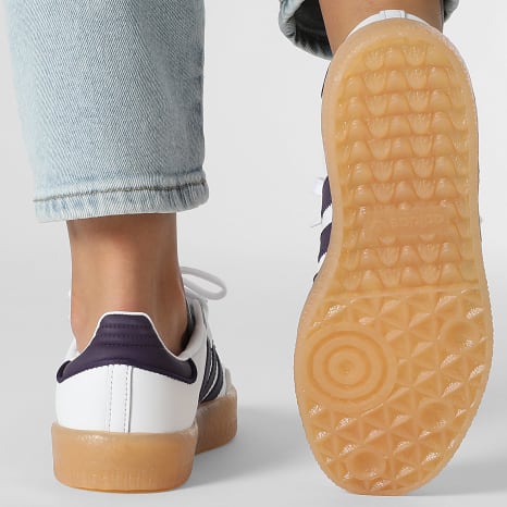 Adidas Originals - Mujer Zapatillas Sambae W JS3941 Calzado Blanco Off White Aurora Plum