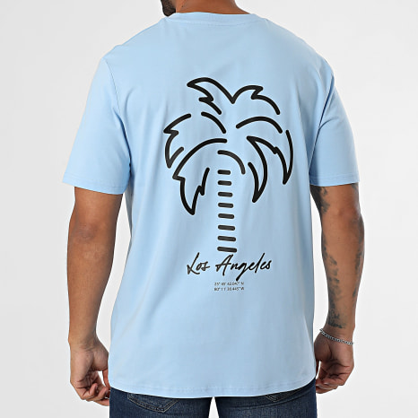 Luxury Lovers - Camiseta oversize grande Vice City 2 azul claro