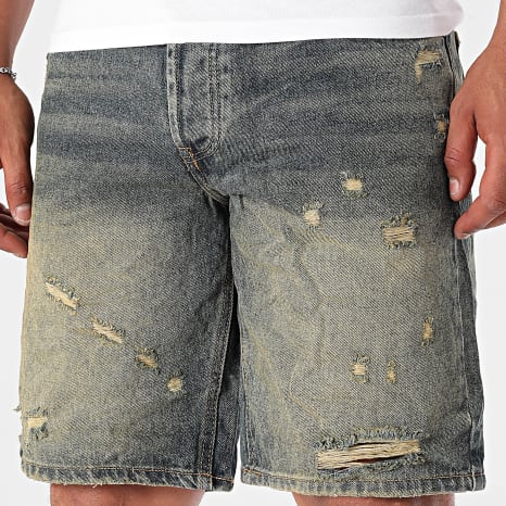 Uniplay - Short Jean 25B Bleu Denim Beige