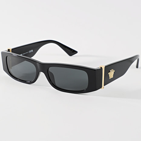 Versace 0VE4476U Women\'s Sunglasses GB1 BLACK/GOLD ACETATE Versace 4476U Sunglasses main image 4