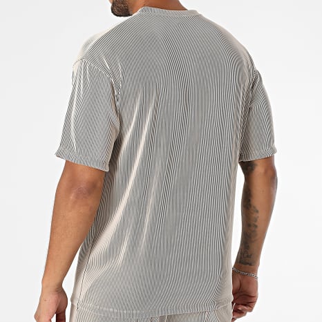 Uniplay - Geribd T-shirt en Jogging Short Set 189 Beige