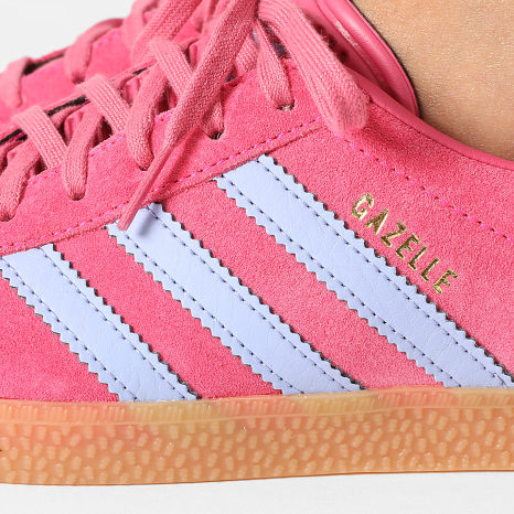 Adidas Originals - Baskets Femme Gazelle J JR5941 Shock Pink Blue Spark Halo Blue