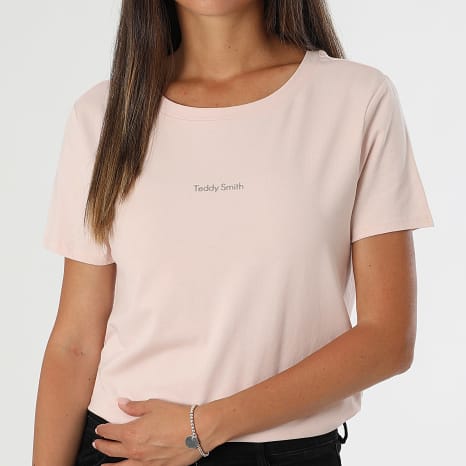 Teddy Smith - Women's Ribelle Tee Shirt 31016576D Pink